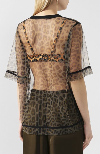 Топ DRIES VAN NOTEN леопардового цвета по цене 39750 руб., арт. 201-11131-9143, фото 4 Топ DRIES VAN NOTEN, арт. 201-11131-9143, фото 4