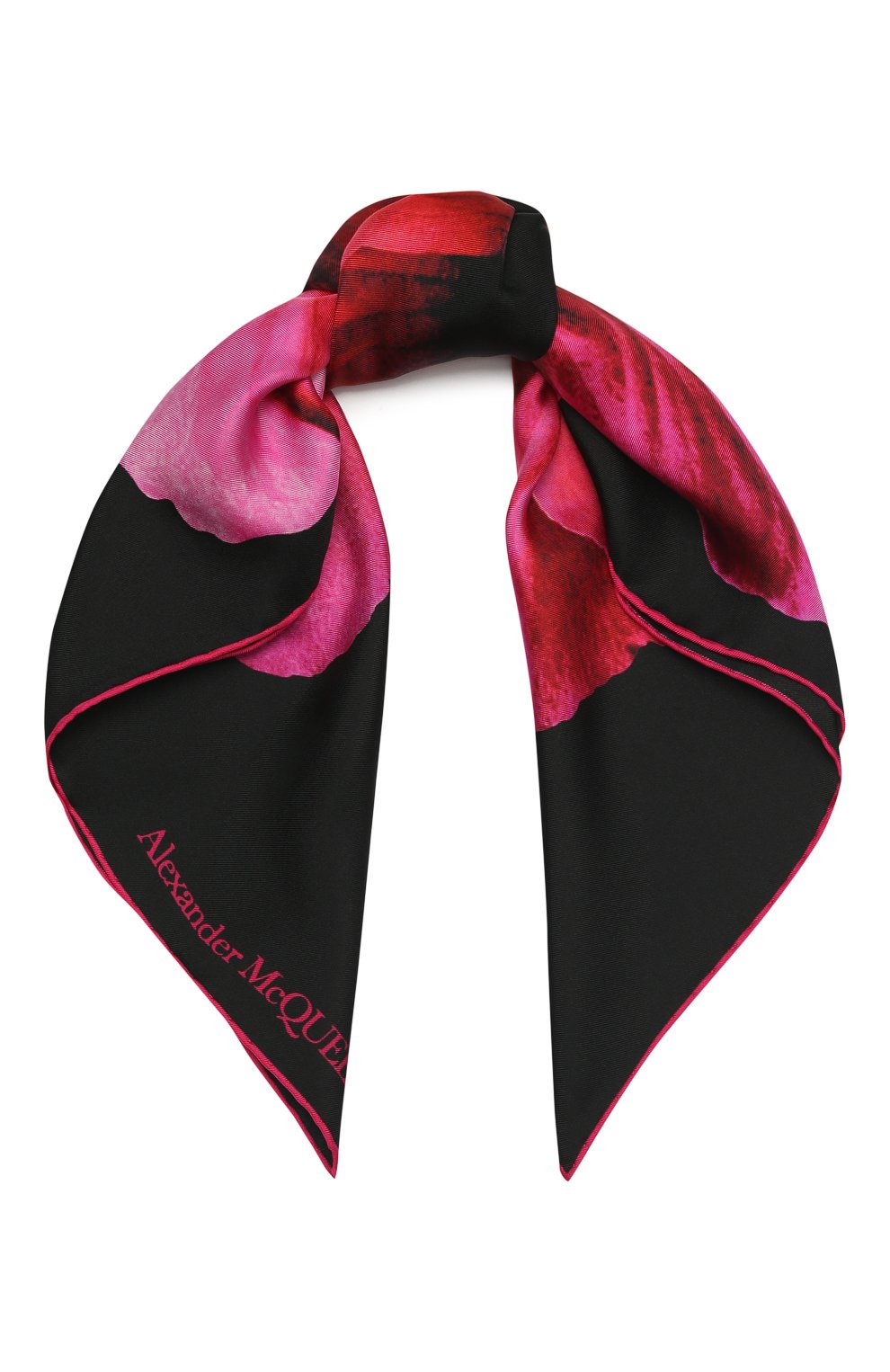 Шелковый платок ALEXANDER MCQUEEN, арт. 610622/3001Q, фото 1