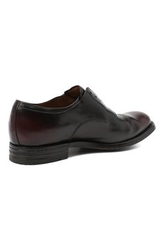 Мужские кожаные оксфорды OFFICINE CREATIVE бордового цвета, арт. BALANCE/005/0LD BUFAL0 | Фото 4 (Материал внутренний: Натуральная кожа; Стили: Классический; Нос: Не проставлено; Материал внешний: Натуральная кожа; Каблук высота: Низкий; ширина носка стельки: 9, 9,3)