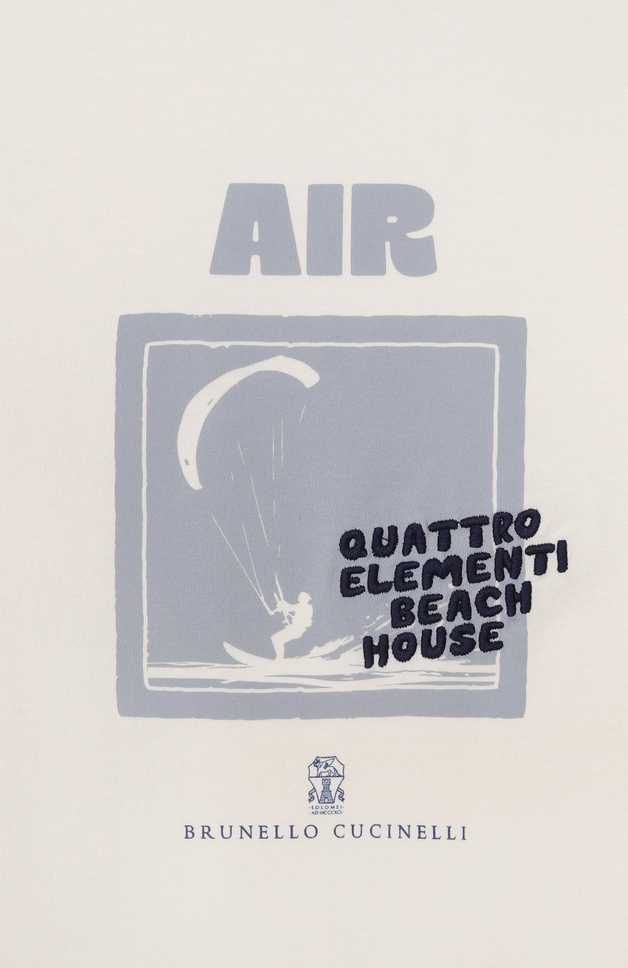 Хлопковая футболка BRUNELLO CUCINELLI, арт. B0B13T186A, фото 3