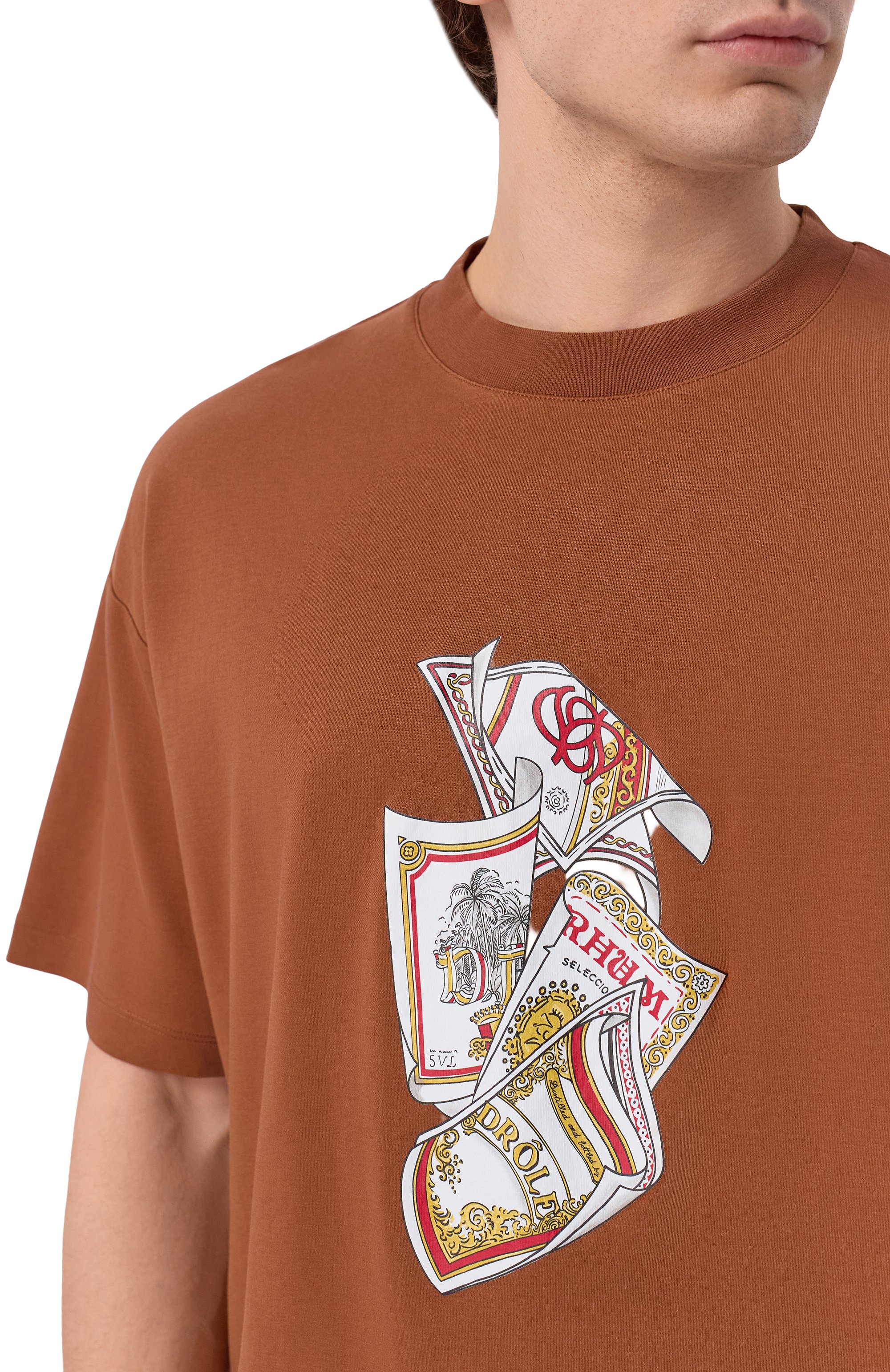 Хлопковая футболка DROLE DE MONSIEUR, арт. K-TS311-C0002-BN, фото 5