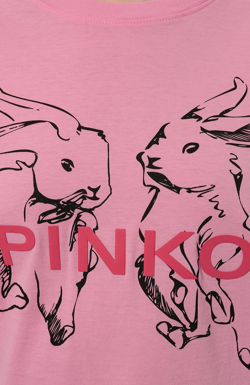 Хлопковая футболка PINKO, арт. 100611-A0TG, фото 5