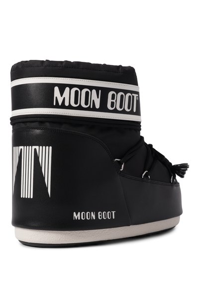 Комбинированные сапоги icon MOON BOOT черного цвета по цене 23100 руб., арт. 80D1409340, фото 4 Комбинированные сапоги icon MOON BOOT, арт. 80D1409340, фото 4