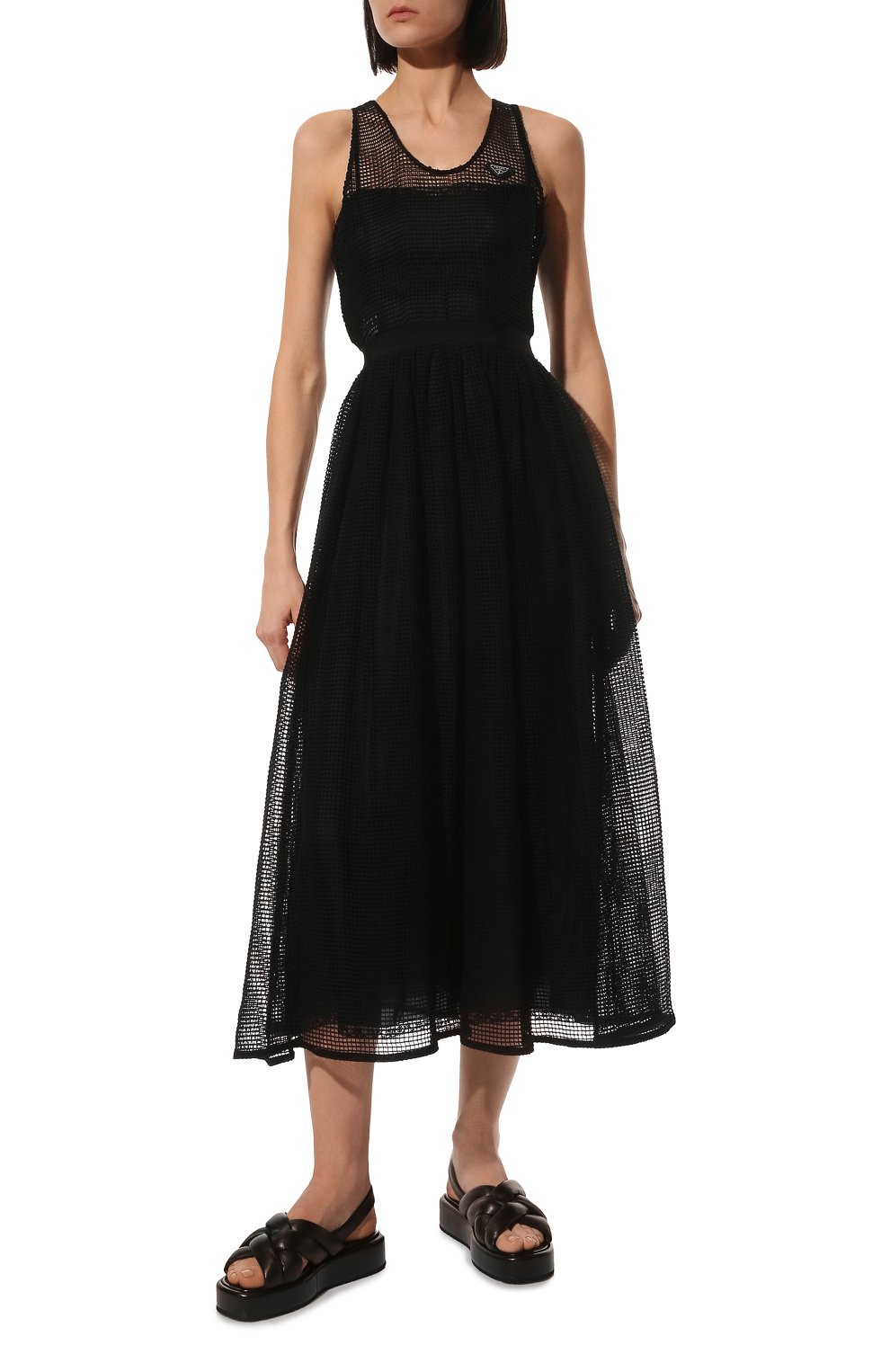 Кожаные сандалии PRADA, арт. 1XZ747-038-F0002-035, фото 2