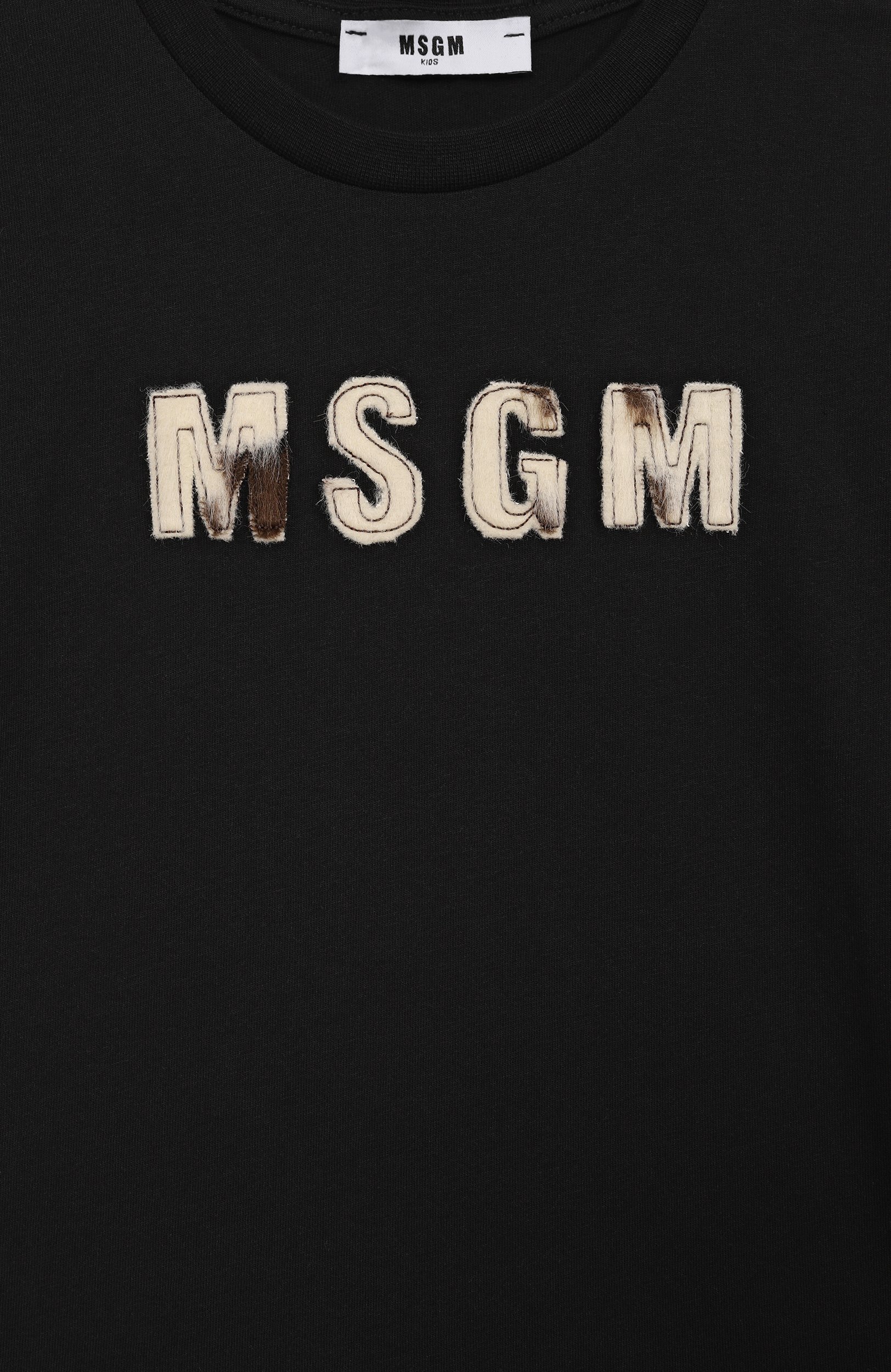 Хлопковая футболка MSGM KIDS, арт. F6MSJGTH067, фото 3