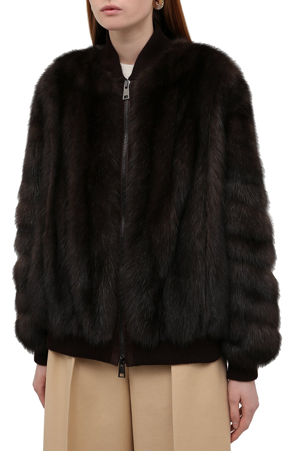 Бомбер из меха со боля VICTORIA KUSENKOVA, арт. 763500003564, фото 3