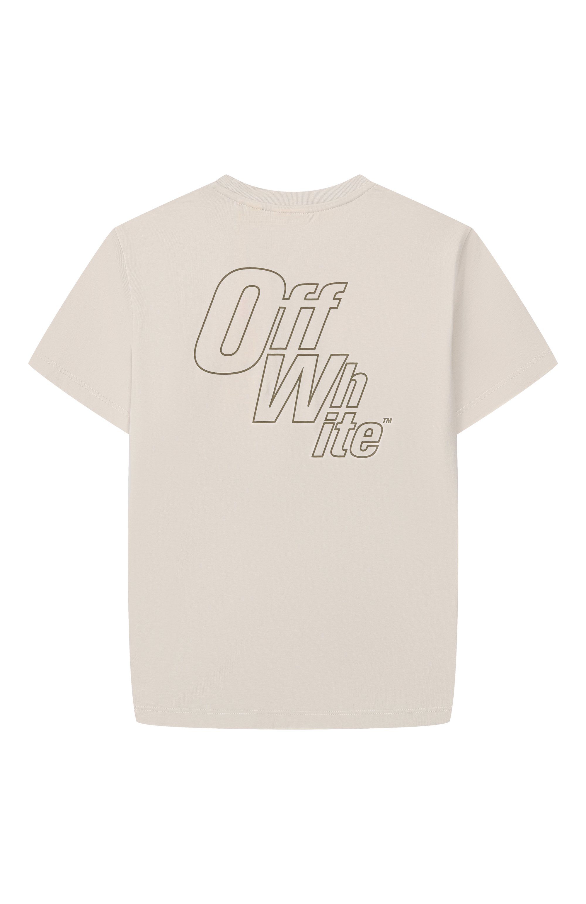 Хлопковая футболка OFF-WHITE, арт. 0BAA016S26JER001_001, фото 2