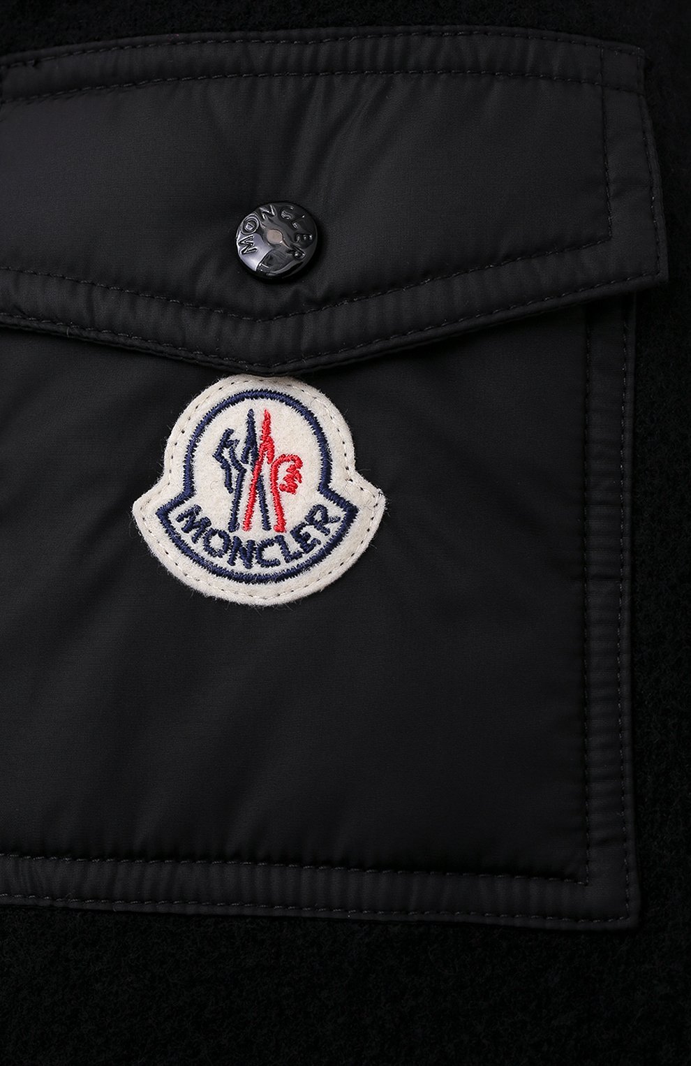 Шерстяное пончо MONCLER черного цвета по цене 65150 руб., арт. F2-093-3G715-00-A0064, фото 5 Шерстяное пончо MONCLER, арт. F2-093-3G715-00-A0064, фото 5