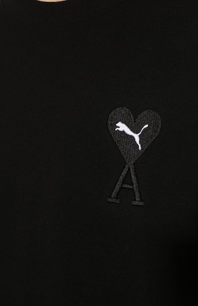 Хлопковая футболка puma x ami PUMA, арт. 53407301, фото 5