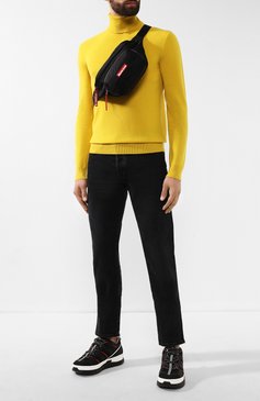Мужская текстильная поясная сумка durance MONCLER черного цвета, арт. E2-09A-00644-00-53234 | Фото 2 (Ремень/цепочка: На ремешке; Статус проверки: Проверена категория, Проверено; Материал: Текстиль; Размер: medium; Случай: Повседневный)
