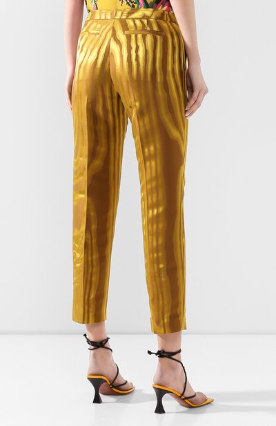 Брюки DRIES VAN NOTEN золотого цвета по цене 91950 руб., арт. 201-10965-9142, фото 4 Брюки DRIES VAN NOTEN, арт. 201-10965-9142, фото 4