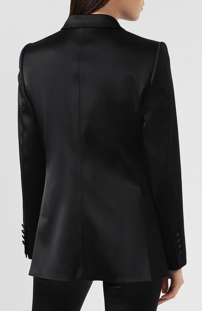 Приталенный жакет DOLCE & GABBANA черного цвета по цене 254000 руб., арт. F296TT/FURHU, фото 4 Приталенный жакет DOLCE & GABBANA, арт. F296TT/FURHU, фото 4