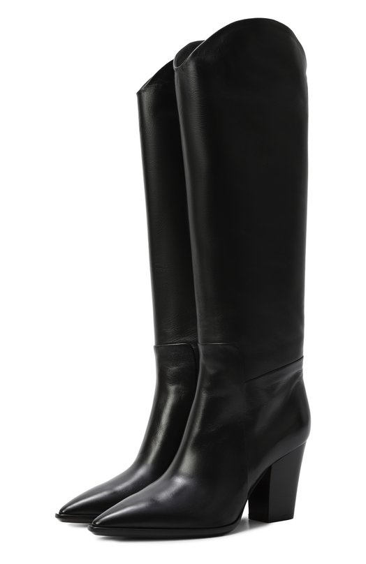 Кожаные сапоги Santoni WSWG59592HI3NHPE Чёрный WSWG59592HI3NHPE