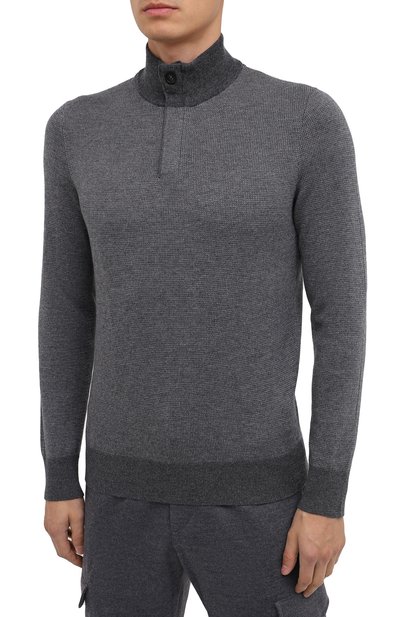 Джемпер из кашемира и хлопка ZEGNA, арт. UVQ25/127, фото 4