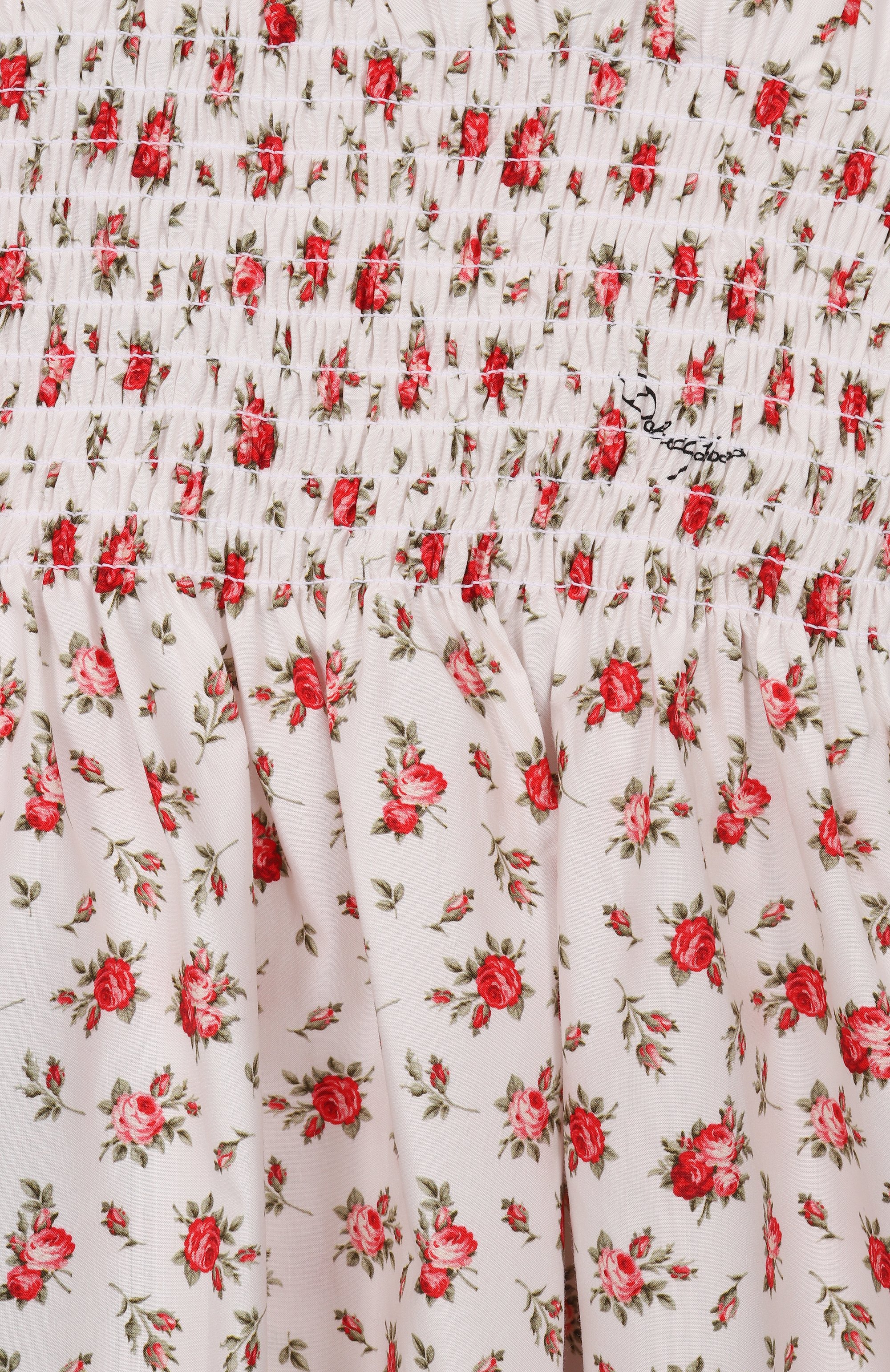 Хлопковый сарафан DOLCE & GABBANA кремового цвета по цене 45400 руб., арт. L54DE0/HS5UB, фото 3 Хлопковый сарафан DOLCE & GABBANA, арт. L54DE0/HS5UB, фото 3