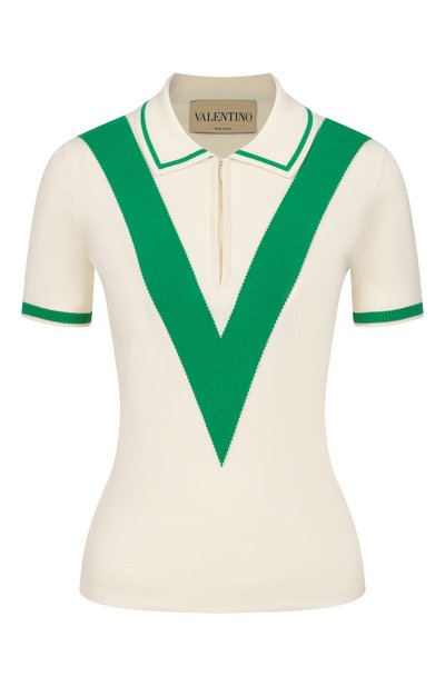 Женское хлопковое поло VALENTINO, арт. 8B3KP00I/A18