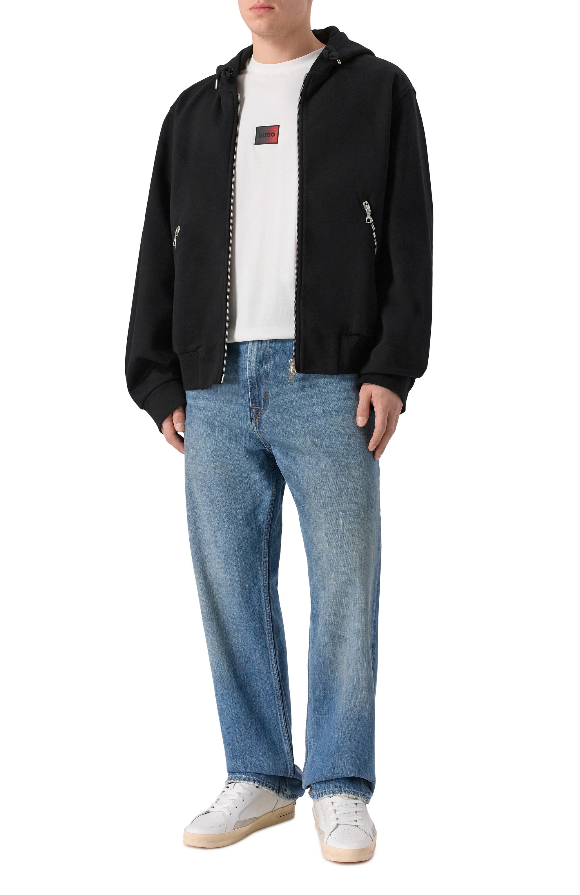 Хлопковая футболка HUGO, арт. 50553124, фото 2