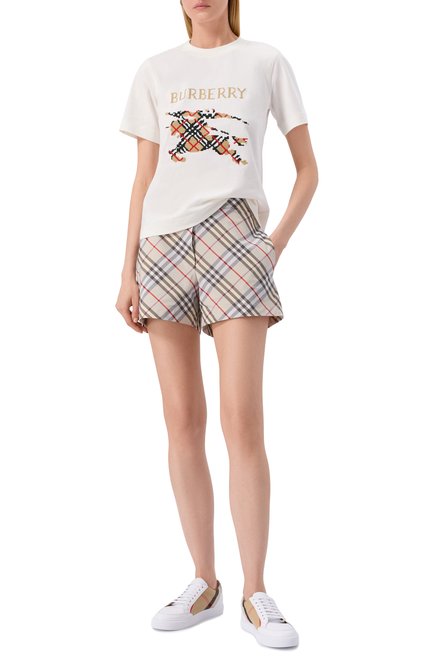 Женские хлопковые шорты BURBERRY, арт. 8110952
