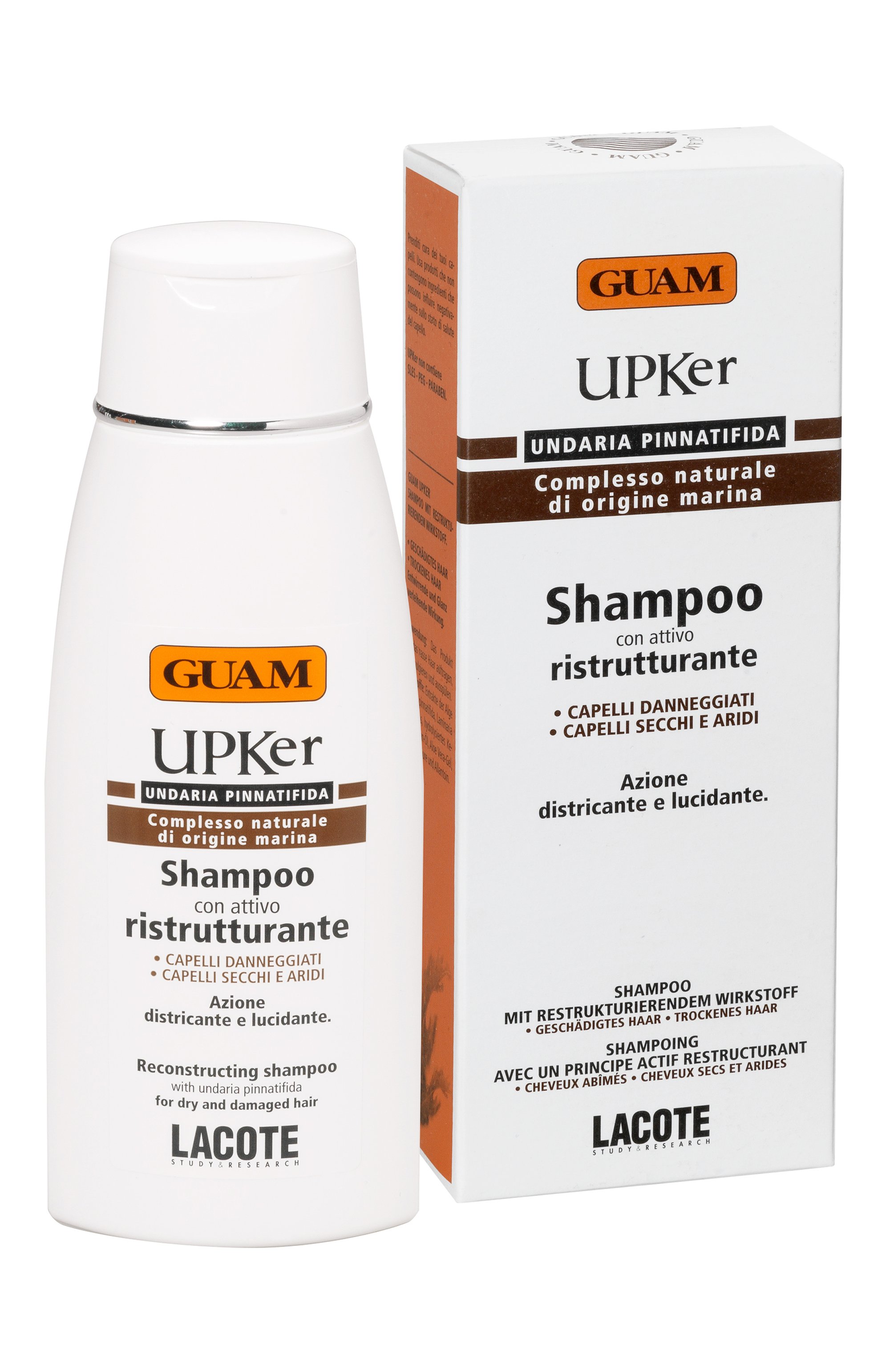 Реструктурирующий шампунь upker (200ml) GUAM, арт. 8025021160627, фото 2