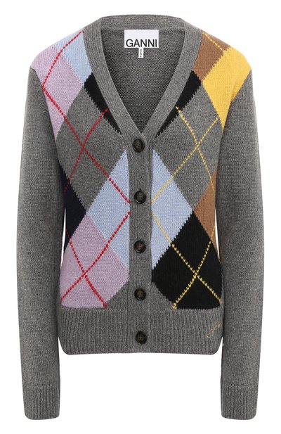 Женский шерстяной кардиган GANNI, арт. K2102