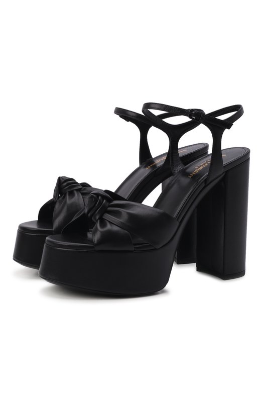 Кожаные босоножки Bianca Saint Laurent 606713/1N800 Чёрный 606713/1N800