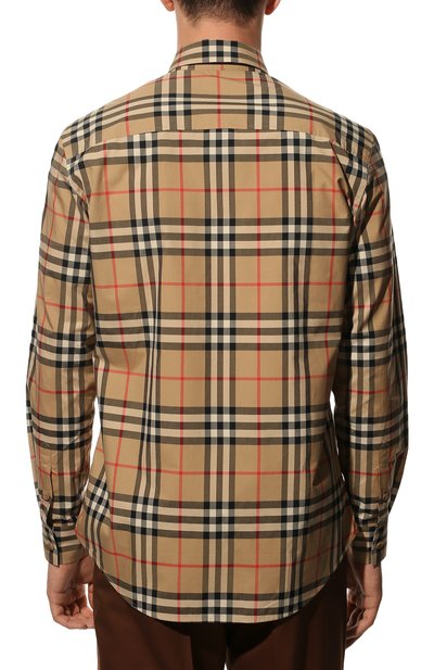 Хлопковая рубашка BURBERRY, арт. 8020863, фото 4