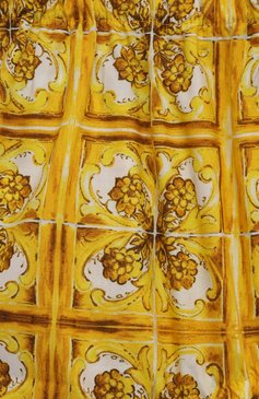 Женский комплект из платья и шорт DOLCE & GABBANA желтого цвета, арт. L23DI5/FI5JW | Фото 8 (Нос: Не проставлено; Материал внешний: Хлопок; Материал сплава: Проставлено; Ростовка одежда: 12 мес | 80 см, 6 мес | 68 см, 9 мес | 74 см)