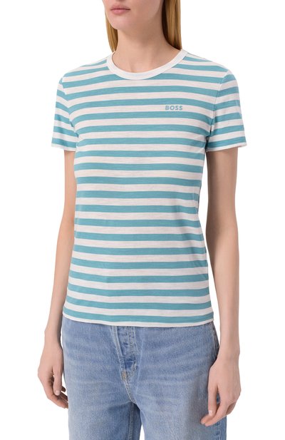 Хлопковая футболка BOSS ORANGE, арт. 50504192, фото 3