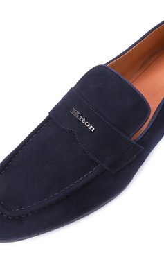 Мужские замшевые лоферы KITON темно-синего цвета, арт. USSA271N0119606 | Фото 7 (Материал внешний: Натуральная кожа, Замша; Материал сплава: Проставлено; Нос: Не проставлено; Материал внутренний: Натуральная кожа; Стили: Кэжуэл)
