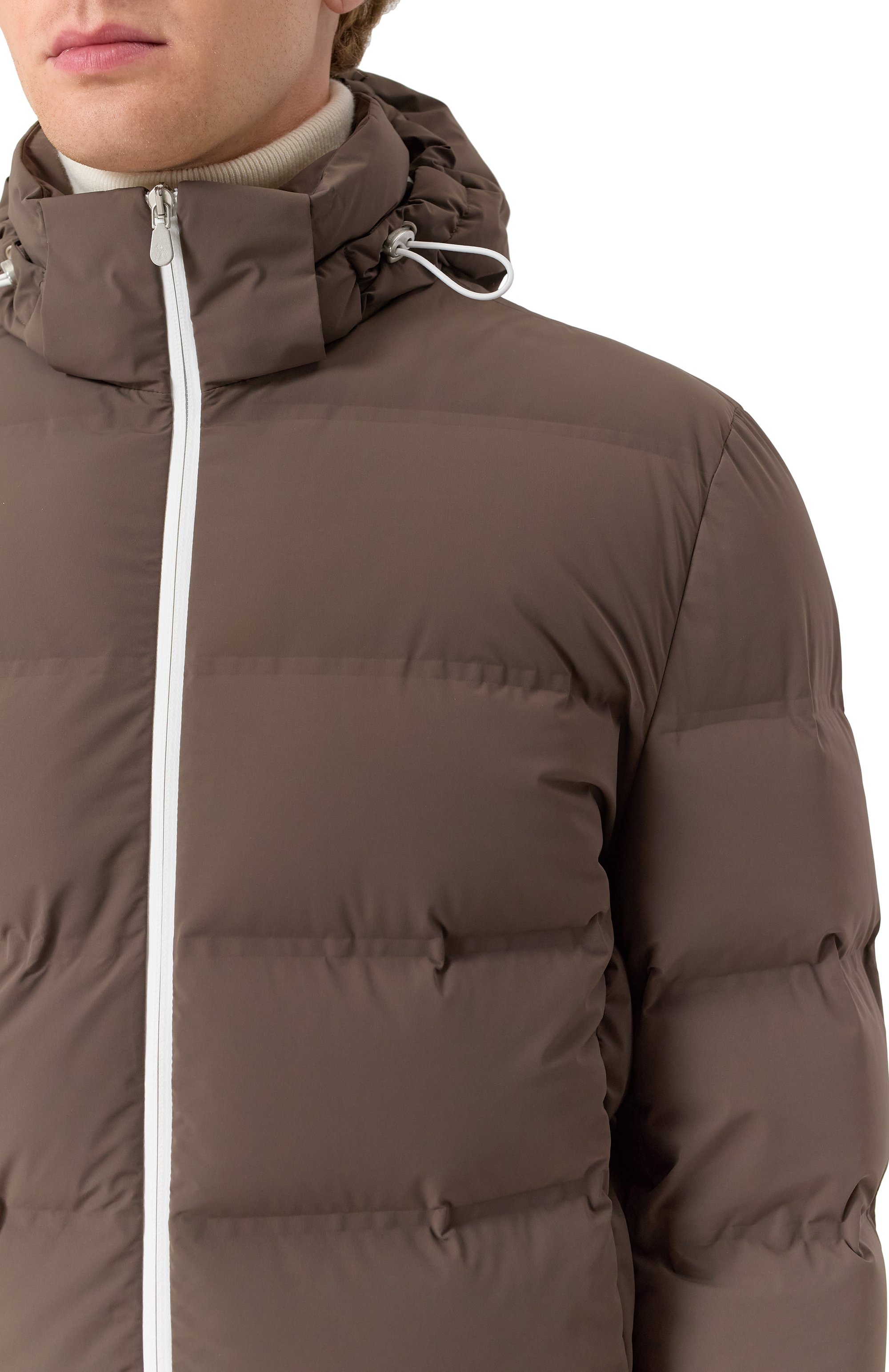 Пуховик BRUNELLO CUCINELLI коричневого цвета по цене 683500 руб., арт. MM4911836, фото 5 Пуховик BRUNELLO CUCINELLI, арт. MM4911836, фото 5