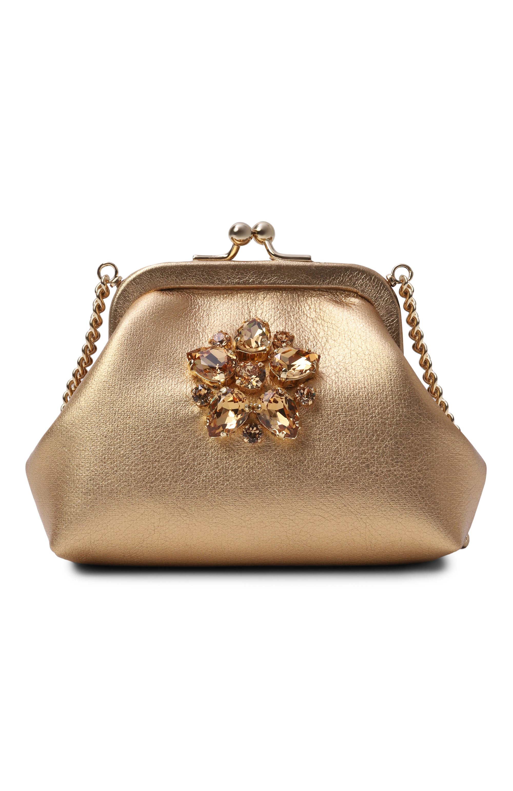 Сумка DOLCE & GABBANA золотого цвета по цене 72000 руб., арт. EB0007/AY812, фото 1 Сумка DOLCE & GABBANA, арт. EB0007/AY812, фото 1