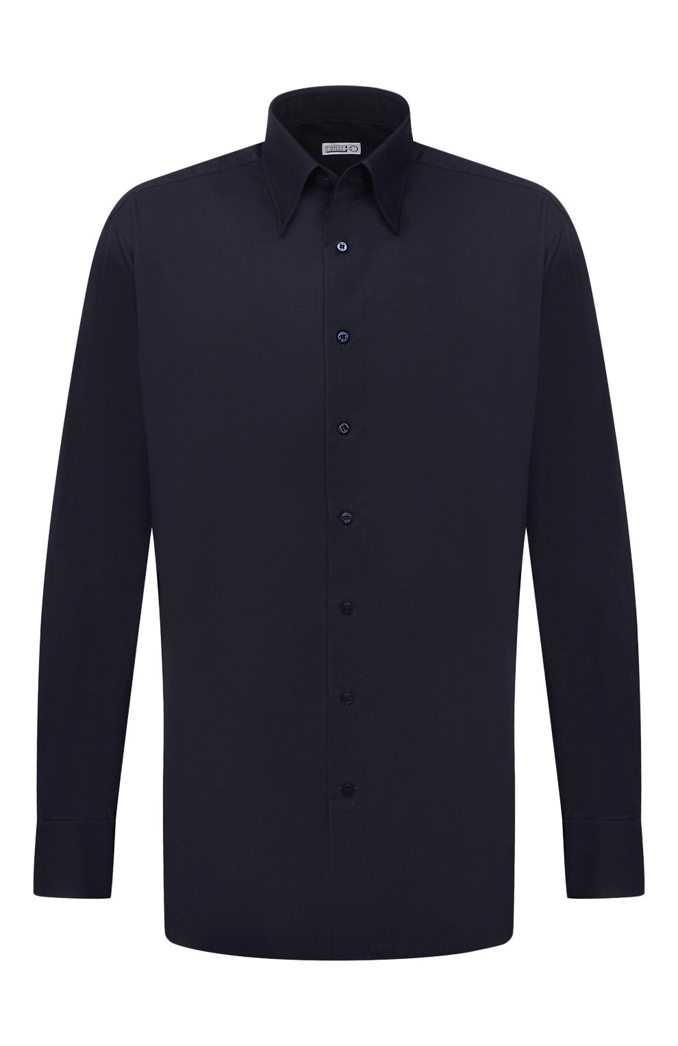 Хлопковая сорочка ZILLI темно-синего цвета по цене 89500 руб., арт. MFU-00702-01077/0001/45-49, фото 1 Хлопковая сорочка ZILLI, арт. MFU-00702-01077/0001/45-49, фото 1