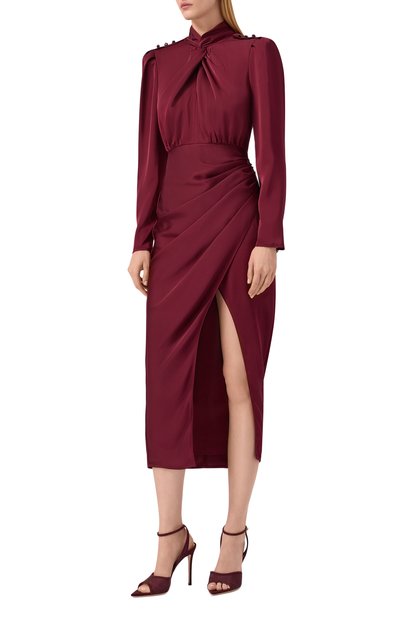 Атласное платье SELF-PORTRAIT, арт. RS25911MR, фото 3