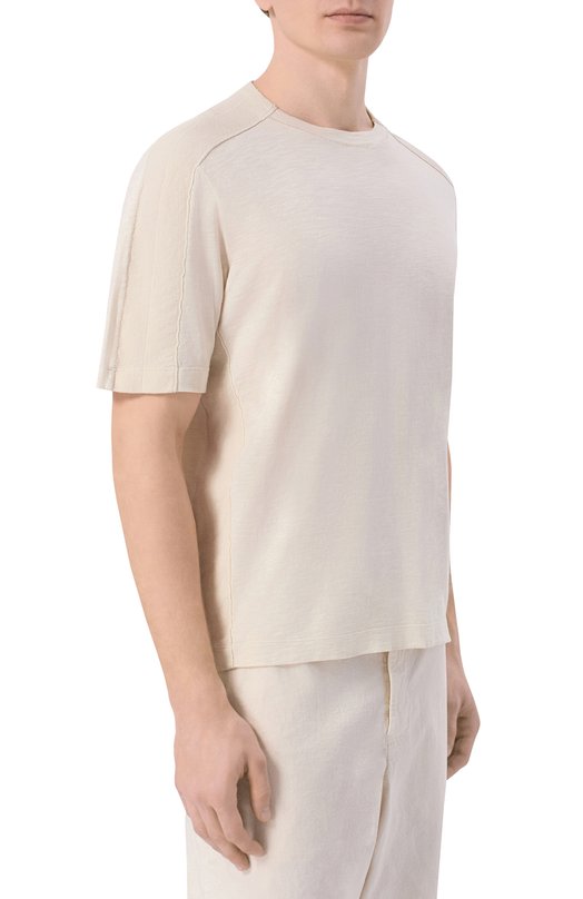 Футболка из хлопка и льна Transit CFUTRC5400 Серый  CFUTRC5400 Фото 3