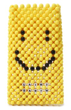 Чехол для телефона MC2 SAINT BARTH желтого цвета, арт. STBA/BEADED PH0NE H0LDER/00202D | Фото 1 (Материал: Пластик; Региональные ограничения белый список (Axapta Mercury): Не проставлено; Нос: Не проставлено)