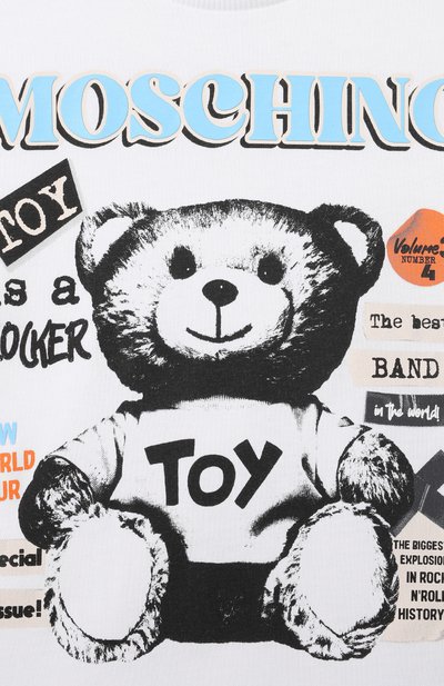 Хлопковая футболка MOSCHINO, арт. H8M03R/LAA20/10-14, фото 3