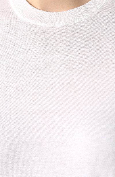 Топ из смеси шелка и хлопка LORO PIANA белого цвета по цене 56100 руб., арт. FAI4414, фото 5 Топ из смеси шелка и хлопка LORO PIANA, арт. FAI4414, фото 5