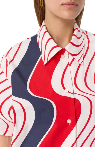 Хлопковая рубашка MSGM, арт. 3842MDE12/257365, фото 5