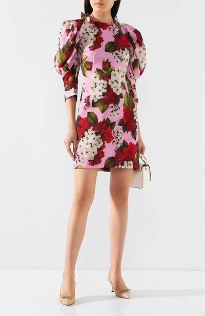 Платье из смеси вискозы и шелка DOLCE & GABBANA, арт. F6I0NT/IS1A9, фото 2