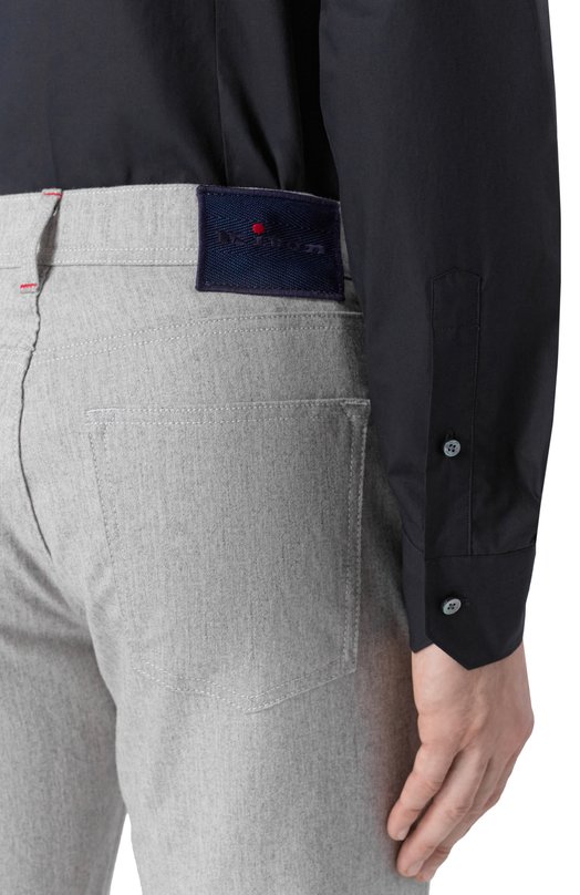 Хлопковая сорочка Zegna 9YC0CA/CT1069 Синий  9YC0CA/CT1069 Фото 5