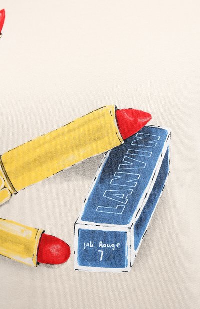 Хлопковый свитшот LANVIN, арт. RW-T0660J-JU02-P21, фото 5