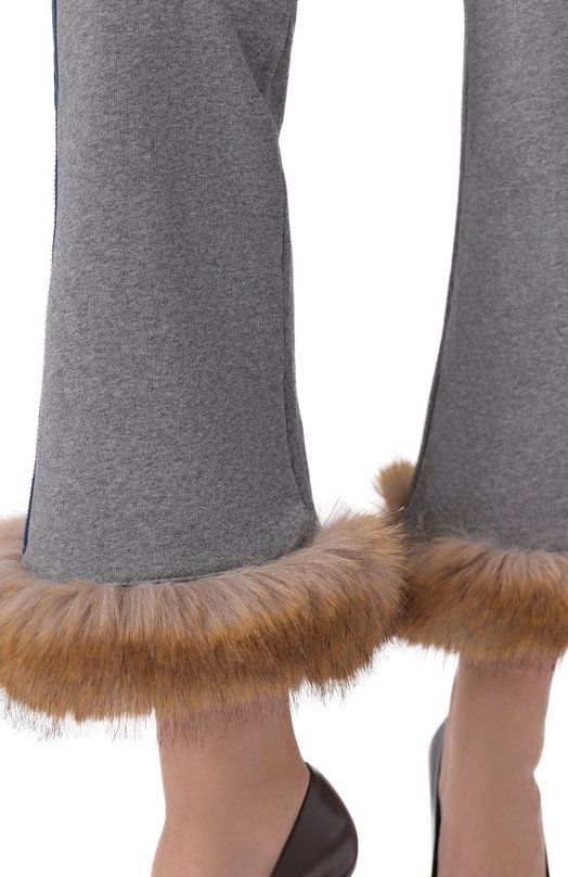 Хлопковые брюки Balenciaga 861376/TTVH3 Серый  861376/TTVH3 Фото 5