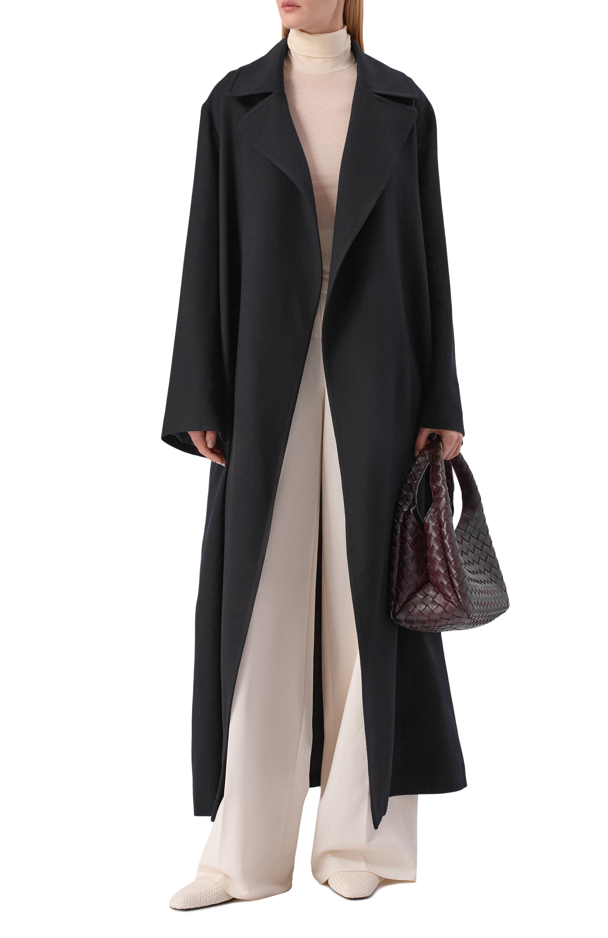 Пальто из кашемира и шелка LORO PIANA темно-синего цвета по цене 1130000 руб., арт. FAN2742, фото 2 Пальто из кашемира и шелка LORO PIANA, арт. FAN2742, фото 2