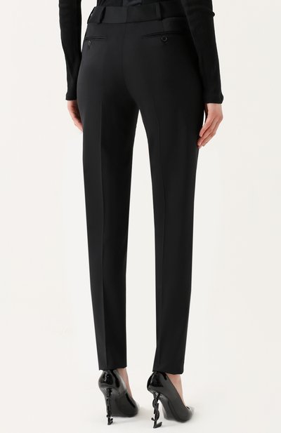 Брюки прямого кроя со стрелками SAINT LAURENT, арт. 468583/Y174Q, фото 4