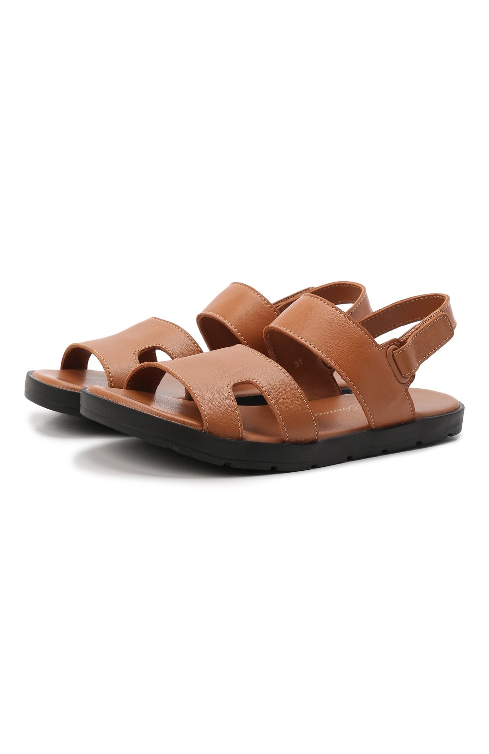 Кожаные сандалии AGE OF INNOCENCE коричневого цвета по цене 13300 руб., арт. 000267/N0A/23-29, фото 1 Кожаные сандалии AGE OF INNOCENCE, арт. 000267/N0A/23-29, фото 1