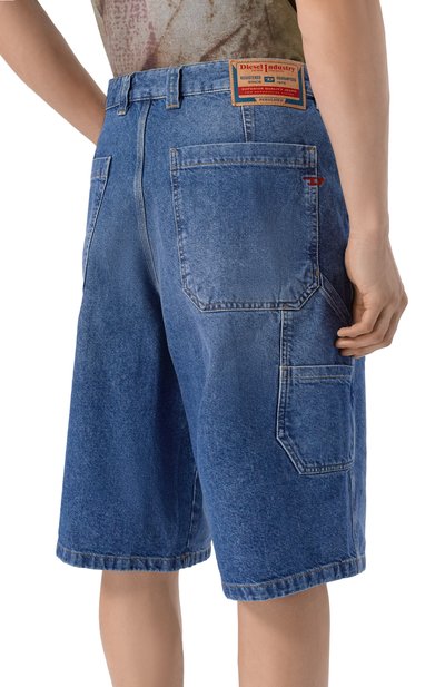 Джинсовые шорты d-livery DIESEL синего цвета по цене 18550 руб., арт. A19270/0ADBW, фото 4 Джинсовые шорты d-livery DIESEL, арт. A19270/0ADBW, фото 4