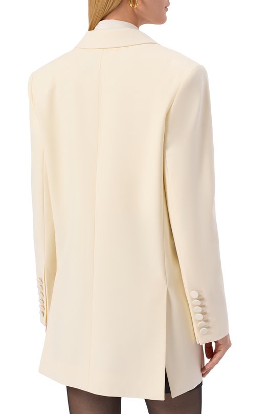 Шерстяной жакет Nina Ricci 25ACVE002/WV0324 Кремовый  25ACVE002/WV0324 Фото 4