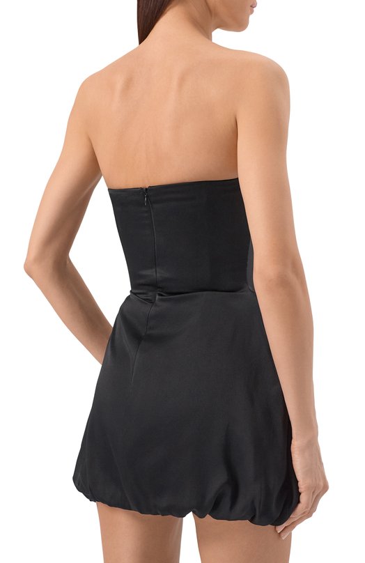 Атласное платье Giuseppe di Morabito 06PSDR726 16314 Чёрный  06PSDR726 16314 Фото 3