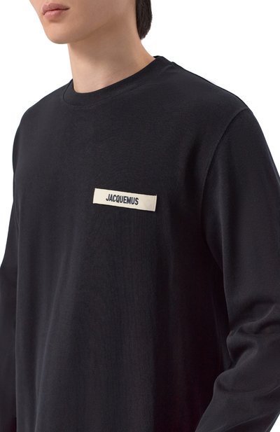 Хлопковый лонгслив JACQUEMUS черного цвета по цене 27800 руб., арт. 25HTSM00570/AJ00226, фото 5 Хлопковый лонгслив JACQUEMUS, арт. 25HTSM00570/AJ00226, фото 5
