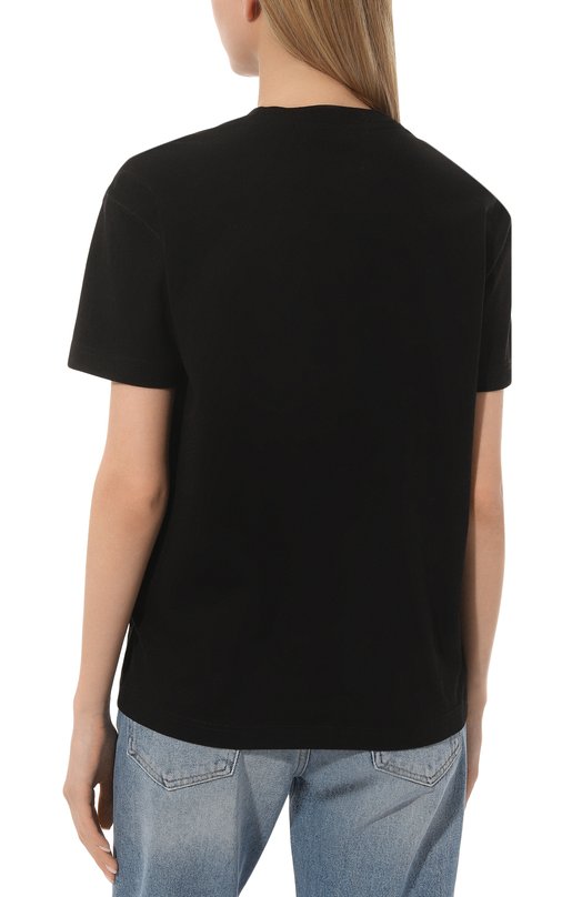 Хлопковая футболка Off-White OWAA089C99JER0021001 Чёрный  OWAA089C99JER0021001 Фото 4